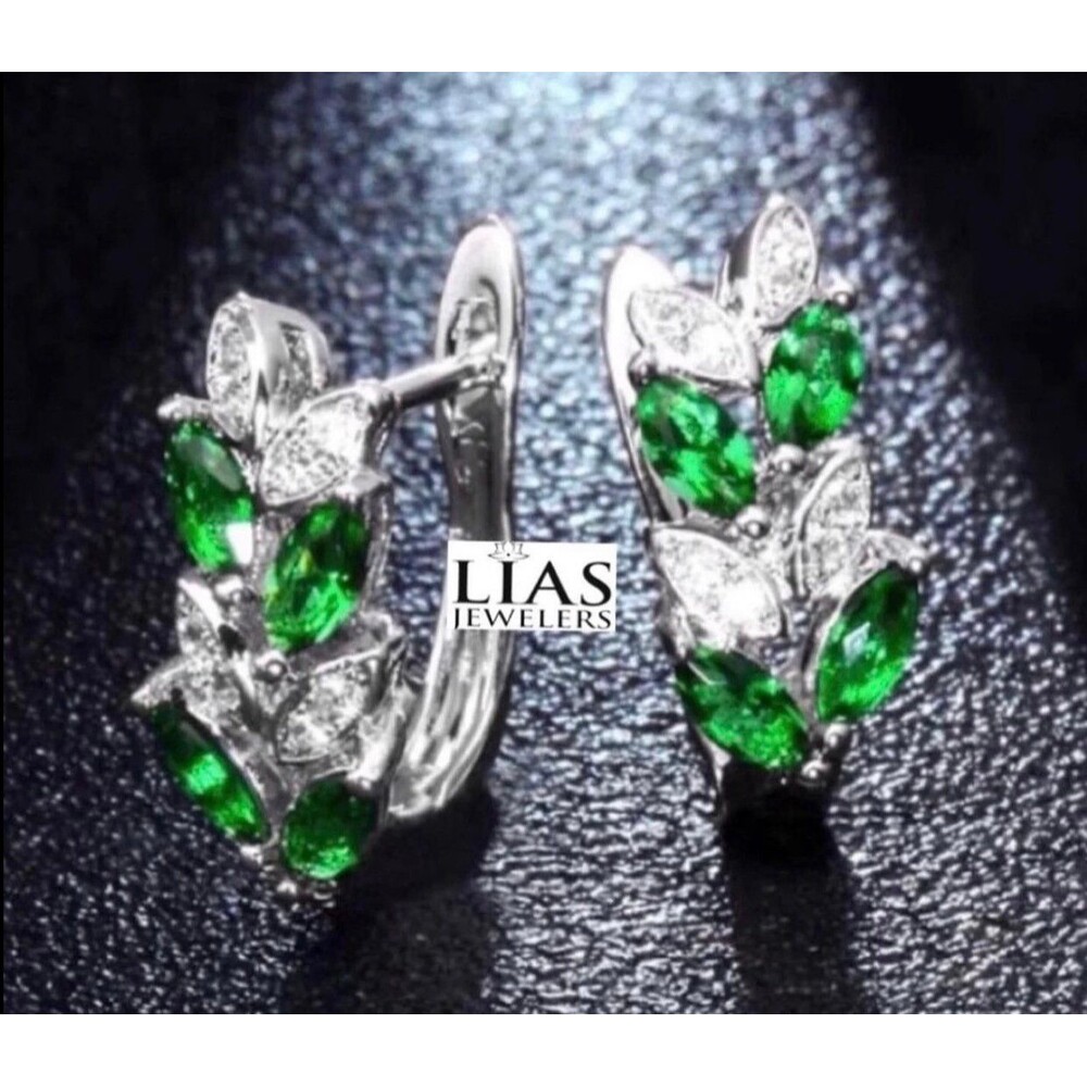 New 18k white gold earrings